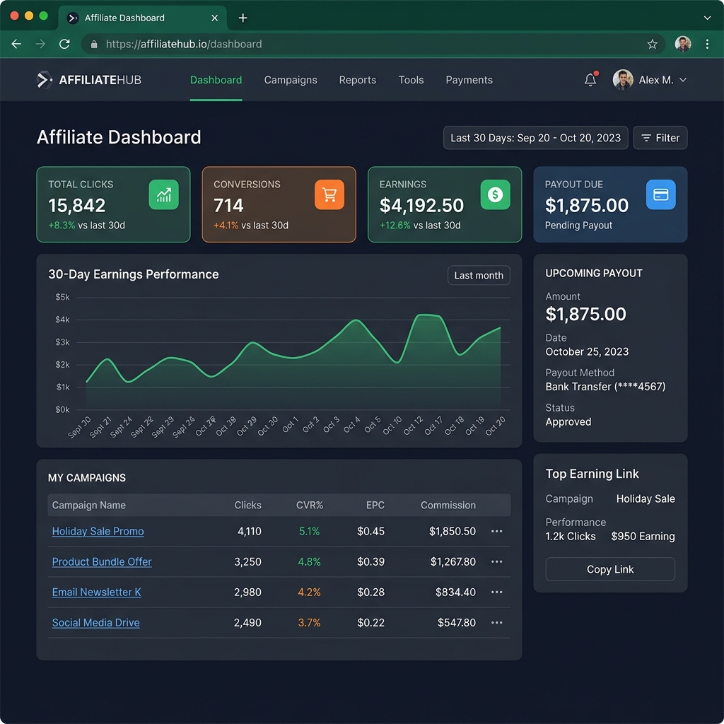 Affiliate Dashboard
